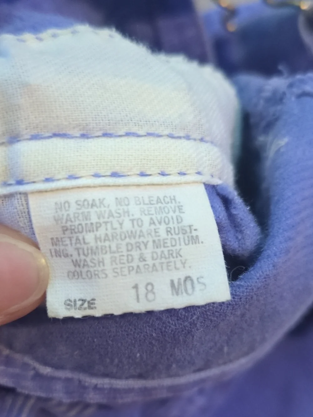 Vintage OshKosh B'gosh Purple Corduroy Overalls 18 Months USA Vestback Toddler